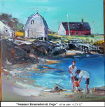 Summer Remembered, Fogo, Oil on Canvas